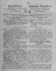 Amtsblatt der K&ouml;niglichen Preussischen Regierung zu Bromberg. 1873.07.11 No.28