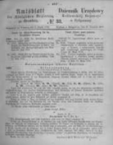 Amtsblatt der Königlichen Preussischen Regierung zu Bromberg. 1873.08.15 No.33