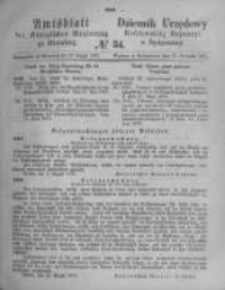 Amtsblatt der K&ouml;niglichen Preussischen Regierung zu Bromberg. 1873.08.22 No.34