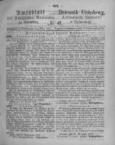 Amtsblatt der K&ouml;niglichen Preussischen Regierung zu Bromberg. 1873.10.10 No.41