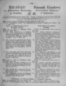 Amtsblatt der K&ouml;niglichen Preussischen Regierung zu Bromberg. 1873.10.24 No.43