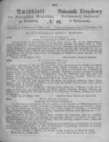Amtsblatt der K&ouml;niglichen Preussischen Regierung zu Bromberg. 1873.10.31 No.44