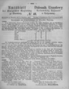 Amtsblatt der K&ouml;niglichen Preussischen Regierung zu Bromberg. 1873.11.14 No.46