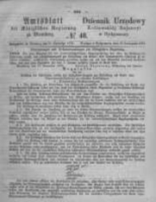 Amtsblatt der K&ouml;niglichen Preussischen Regierung zu Bromberg. 1873.11.28 No.48