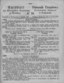 Amtsblatt der K&ouml;niglichen Preussischen Regierung zu Bromberg. 1873.12.12 No.50