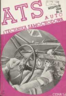 ATS Auto i Technika Samochodowa: organ Automobilklubu Polski oraz Klub&oacute;w Afiliowanych: organe officiel de l'AutomobilKlub Polski et des clubs affili&eacute;s 1936 sierpień R.15 Nr8