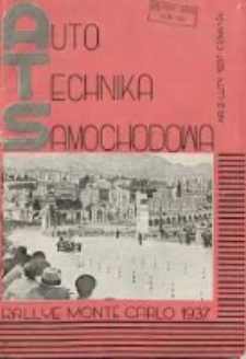 ATS Auto i Technika Samochodowa: organ Automobilklubu Polski oraz Klub&oacute;w Afiliowanych: organe officiel de l'AutomobilKlub Polski et des clubs affili&eacute;s 1937 luty R.16 Nr2