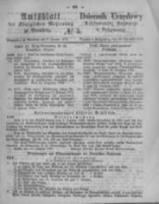 Amtsblatt der K&ouml;niglichen Preussischen Regierung zu Bromberg. 1874.01.30 No.5