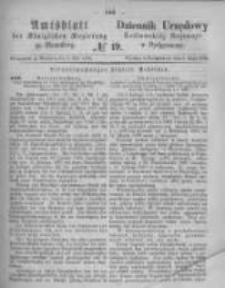 Amtsblatt der K&ouml;niglichen Preussischen Regierung zu Bromberg. 1874.05.08 No.19