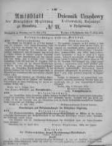 Amtsblatt der K&ouml;niglichen Preussischen Regierung zu Bromberg. 1874.05.22 No.21