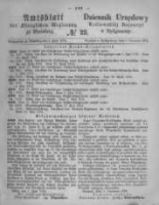 Amtsblatt der K&ouml;niglichen Preussischen Regierung zu Bromberg. 1874.06.05 No.23