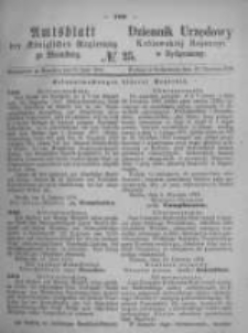 Amtsblatt der K&ouml;niglichen Preussischen Regierung zu Bromberg. 1874.06.19 No.25