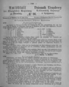 Amtsblatt der K&ouml;niglichen Preussischen Regierung zu Bromberg. 1874.06.26 No.26