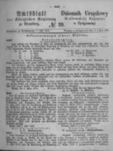 Amtsblatt der K&ouml;niglichen Preussischen Regierung zu Bromberg. 1874.07.17 No.29