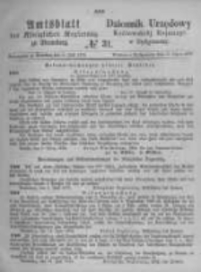 Amtsblatt der Königlichen Preussischen Regierung zu Bromberg. 1874.07.31 No.31