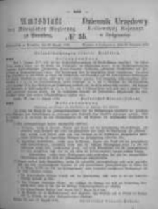 Amtsblatt der K&ouml;niglichen Preussischen Regierung zu Bromberg. 1874.08.28 No.35
