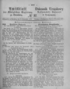 Amtsblatt der K&ouml;niglichen Preussischen Regierung zu Bromberg. 1874.09.11 No.37