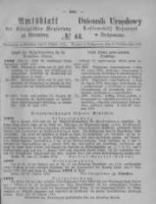 Amtsblatt der K&ouml;niglichen Preussischen Regierung zu Bromberg. 1874.10.30 No.44