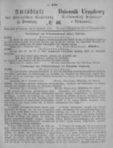 Amtsblatt der Königlichen Preussischen Regierung zu Bromberg. 1874.11.13 No.46
