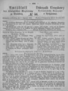 Amtsblatt der K&ouml;niglichen Preussischen Regierung zu Bromberg. 1874.12.11 No.50
