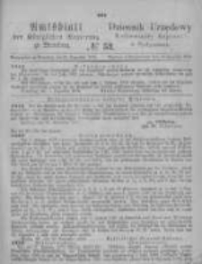 Amtsblatt der K&ouml;niglichen Preussischen Regierung zu Bromberg. 1874.12.25 No.52