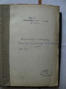 Prezydium WRN w Poznaniu, sygn. 107 (1948 &ndash; 1950): Korespondencja z Administracją Poznańskiego Wojew&oacute;dzkiego Związku Samorządowego, Tom II