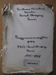 Zesp&oacute;ł: Państwowe Nieruchomości Ziemskie. Zarząd Okręgowy Poznań, sygn. 26; Przejmowanie majątk&oacute;w przez PNZ - Zarząd Okręgowy Poznań