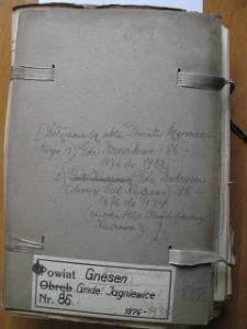 Zesp&oacute;ł: Urząd Katastralny w Wągrowcu, sygn. 835: Powiat Eichenbr&uuml;ck Gmde Jagniewice Nr 86