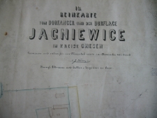 Zespół: Plany gruntowe Urzędów Katastralnych z Wielkopolski, sygn. Wagrowiec dz.Cc 5a 5: I – te Reinkarte Jagniewice im Kreise Gnesen. Vermessen und entworfen im Massstab 1:1250 im November 1882 durch J. Krenz Koenigl: Feldmesser und Cultur – Ingenieur zu Posen