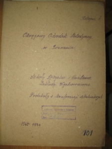 Zespół: Okręgowy Ośrodek Metodyczny w Poznaniu, sygn. 153. Szkoły specjalne i Państwowe Zakłady Wychowawcze. Protokoły z konferencji szkoleniowych. 1965-1970