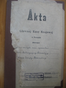 Zespół: Starostwo Krajowe w Poznaniu, sygn. 106. Akta Kasy Krajowej w Poznaniu dotyczące przesunięć rocznych oraz sprawozdań budżetu nadzwyczajnego Poznańskiego Wojewódzkiego Związku Komunalnego 1928-1930
