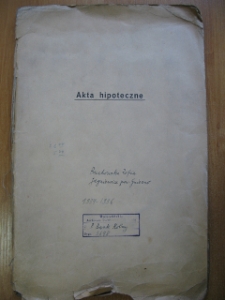 Zespół: Państwowy Bank Rolny, sygn. 3648. Akta hipoteczne. Buchowska Zofia Jagniewice, pow. Gniezno 1934-1936