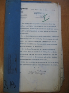 Zesp&oacute;ł: Prezydium Policji w Poznaniu. Akta osobowe wychowanka Kr&oacute;lewskiego. 1914