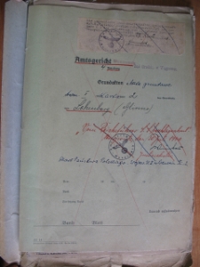 Zesp&oacute;ł: Sąd w Wągrowcu (951), sygn. brak (akta jeszcze nie zinwentaryzowane). Urząd Sadowy w Wągrowcu. Oddział 4. Tom I Karta 2 Glinno