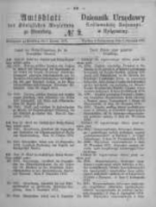 Amtsblatt der K&ouml;niglichen Preussischen Regierung zu Bromberg. 1875.01.08 No.2