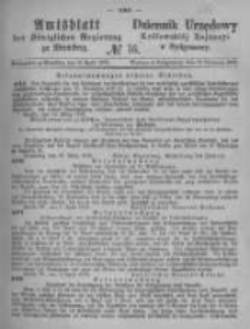 Amtsblatt der K&ouml;niglichen Preussischen Regierung zu Bromberg. 1875.04.16 No.16