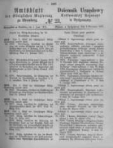 Amtsblatt der K&ouml;niglichen Preussischen Regierung zu Bromberg. 1875.06.04 No.23