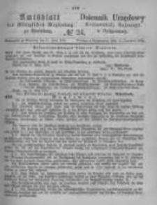 Amtsblatt der K&ouml;niglichen Preussischen Regierung zu Bromberg. 1875.06.11 No.24