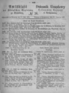 Amtsblatt der K&ouml;niglichen Preussischen Regierung zu Bromberg. 1875.06.25 No.26