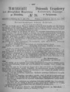 Amtsblatt der Königlichen Preussischen Regierung zu Bromberg. 1875.07.16 No.29