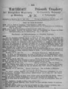 Amtsblatt der K&ouml;niglichen Preussischen Regierung zu Bromberg. 1875.07.30 No.31