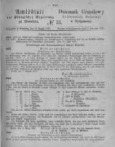 Amtsblatt der K&ouml;niglichen Preussischen Regierung zu Bromberg. 1875.08.13 No.33