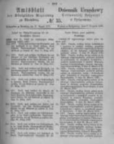 Amtsblatt der K&ouml;niglichen Preussischen Regierung zu Bromberg. 1875.08.27 No.35