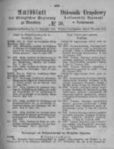 Amtsblatt der K&ouml;niglichen Preussischen Regierung zu Bromberg. 1875.09.24 No.39