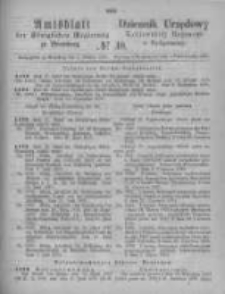 Amtsblatt der K&ouml;niglichen Preussischen Regierung zu Bromberg. 1875.10.01 No.40