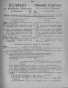 Amtsblatt der K&ouml;niglichen Preussischen Regierung zu Bromberg. 1875.10.15 No.42