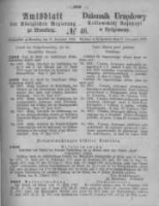 Amtsblatt der K&ouml;niglichen Preussischen Regierung zu Bromberg. 1875.11.12 No.46