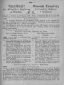 Amtsblatt der K&ouml;niglichen Preussischen Regierung zu Bromberg. 1875.12.17 No.51