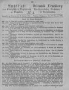 Amtsblatt der K&ouml;niglichen Preussischen Regierung zu Bromberg. 1876.01.28 No.4