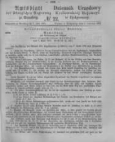 Amtsblatt der K&ouml;niglichen Preussischen Regierung zu Bromberg. 1876.06.02 No.22